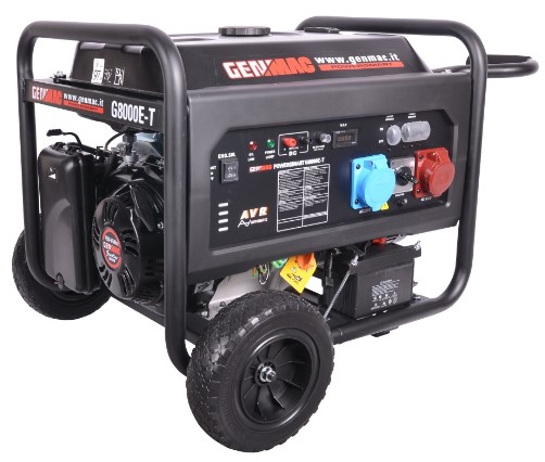 Генератор бензиновий GENMAC 3 фази (220/380В), 6,5кВт, (G8000E-T)